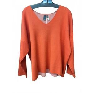 NEW SHANNON PASSERO women's charlotte pullover sweater in orange